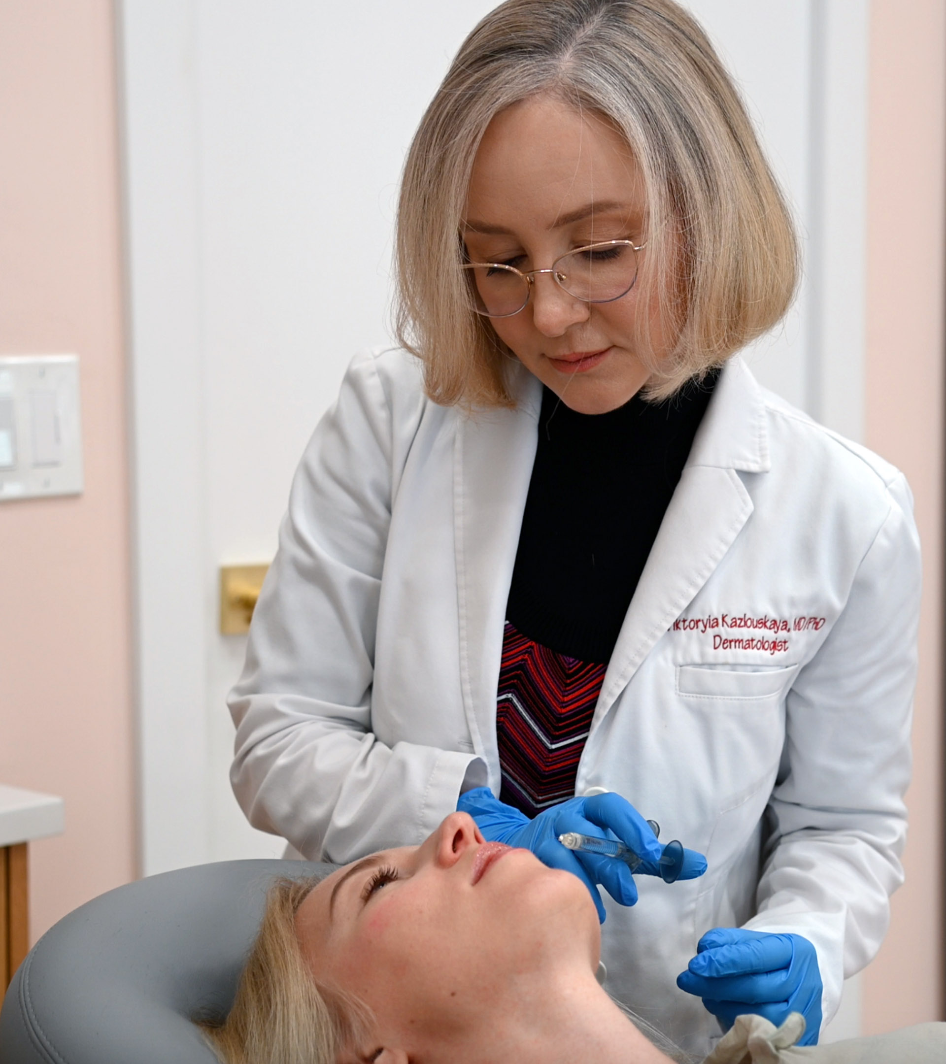Lip filler treatment and consultation at Dermatology Circle NYC