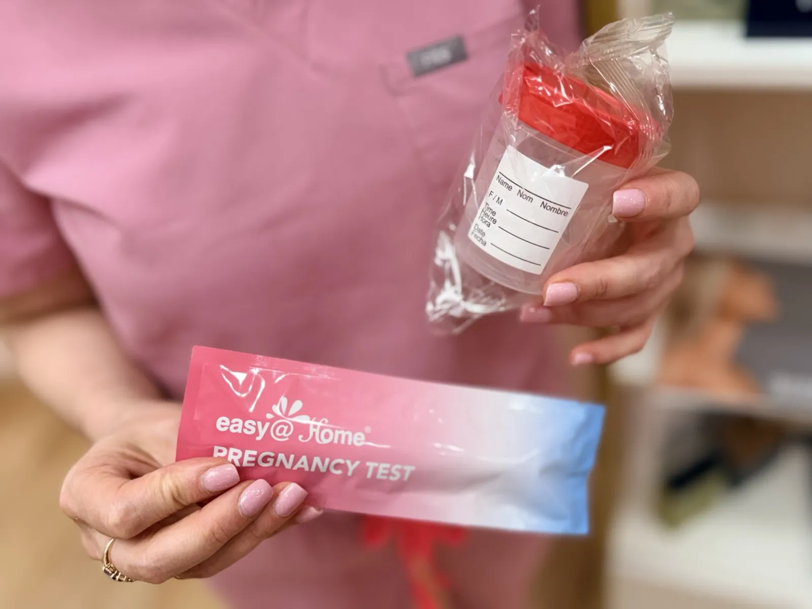 Pregnancy testing and monitoring for patients receiving isotretinoin treatment for acne.